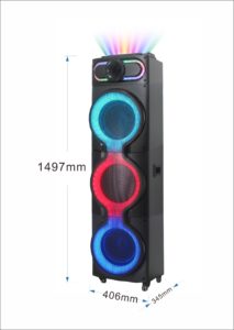  3*10inch 80W bluetooth speaker 